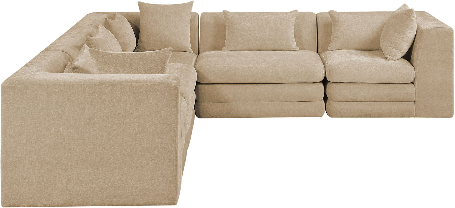 Stellar - 5 Piece Upholstered Modular Sectional - Simple Home Plus