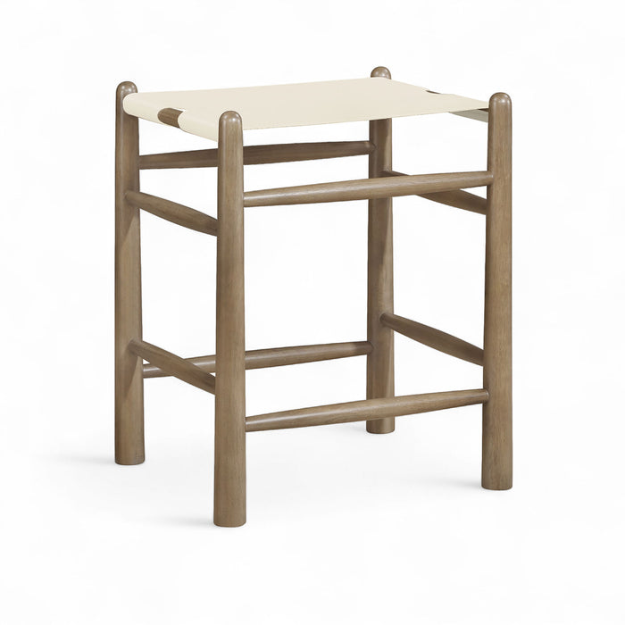 Santos - Backless Counter Stool With Stained Brown Base - Simple Home Plus