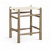 Santos - Backless Counter Stool With Stained Brown Base - Simple Home Plus