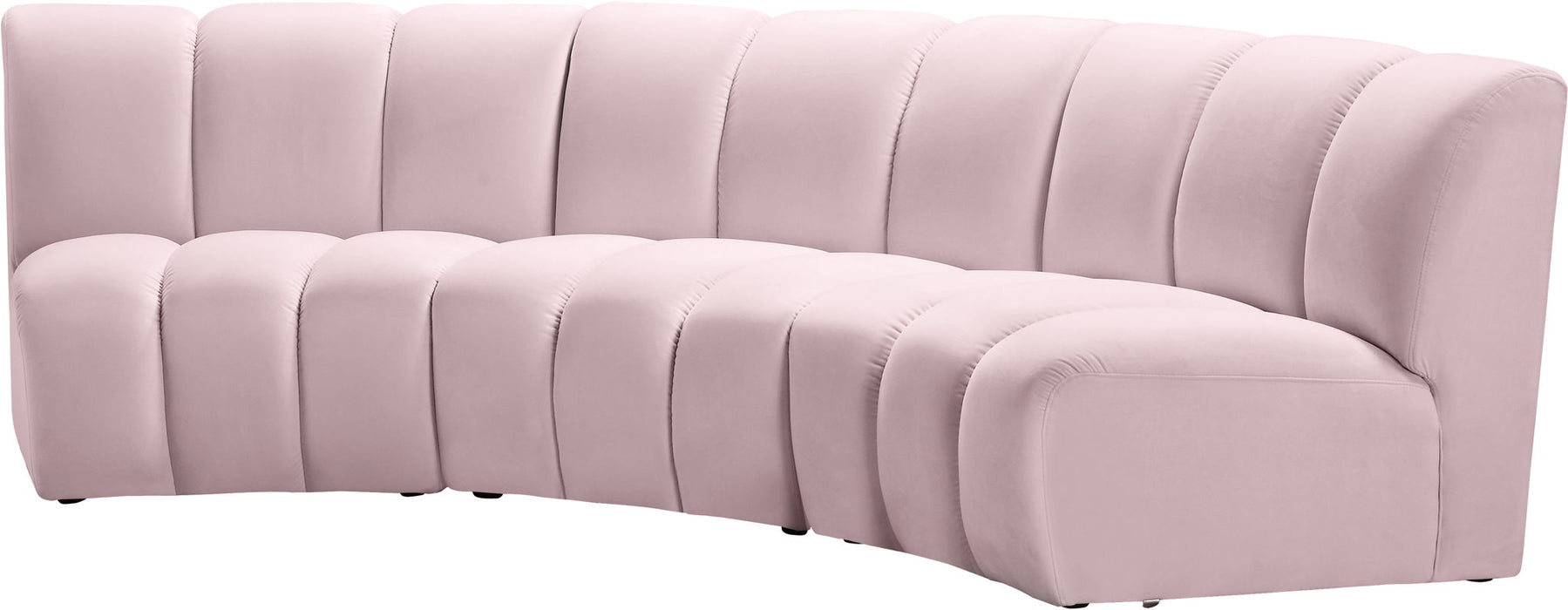 Infinity - 3 Piece Velvet Modular Sectional - Simple Home Plus