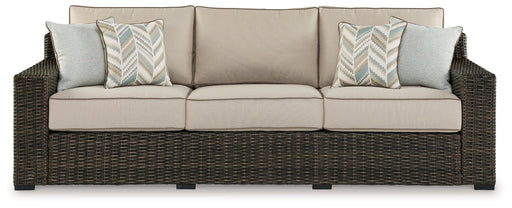 Coastline Bay - Brown - Sofa With Cushion - Simple Home Plus