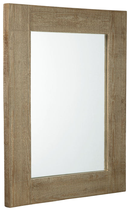Waltleigh - Distressed Brown - Accent Mirror - Simple Home Plus