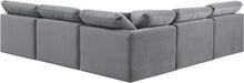 Indulge - Velvet 5 Piece Modular Corner Armless Sectional - Simple Home Plus