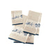Bayside - 6 Piece Jacquard Towel Set - Blue - Simple Home Plus
