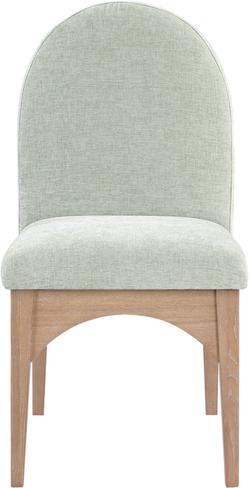 Waldorf - Chenille Dining Side Chair With Natural Legs - Simple Home Plus