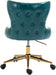 Hendrix - Office Chair with Gold Legs - Simple Home Plus