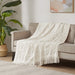 Chloe - Throw With Fringe Tassel - Ivory - Simple Home Plus