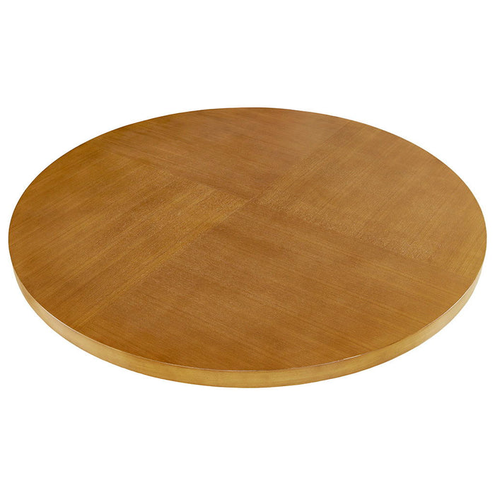Kennedy - 44" Round Dining Table - Pecan - Simple Home Plus