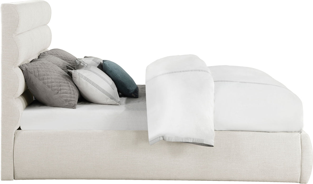 Adam - Linen Fabric Bed With 52" Headboard - Simple Home Plus