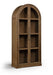 Corva - Solid Wood, Oak Veneer And Stainless Steel Storage Cabinet - Simple Home Plus