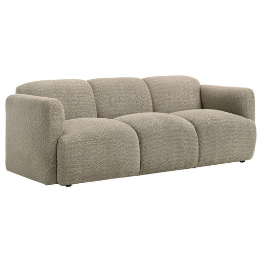 Dorset - Fabric Upholstered Round Track Arm Sofa - Simple Home Plus