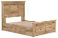 Makidern - Panel Storage Bed With 2 Under Bed Storage Units - Simple Home Plus