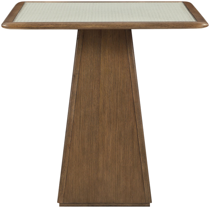 Atrium - Glass Top And Wood Base Dining Table - Simple Home Plus