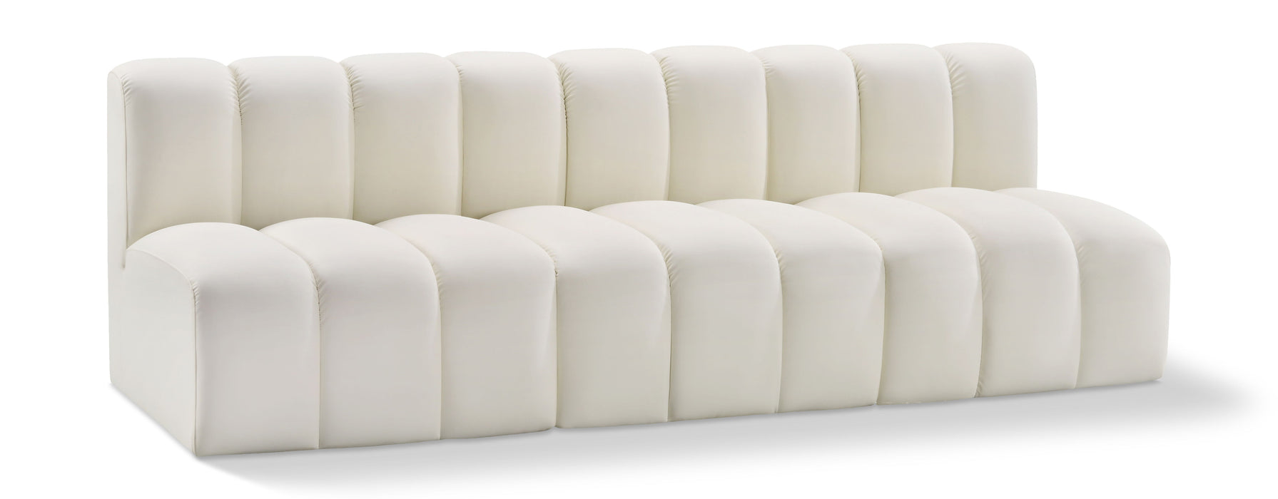Arc - Faux Leather 3 Seats Modular Sofa - Simple Home Plus