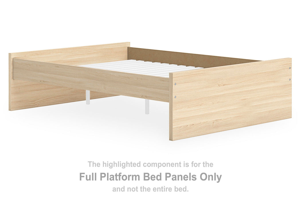 Onita - Full Platform Bed Panels - Natural - Simple Home Plus