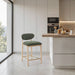 Riccio - Fabric Stool - Natural Frame - Simple Home Plus