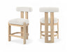 Arienzo - Velvet Performance Fabric Upholstered Counter Stool (Set of 2) - Simple Home Plus