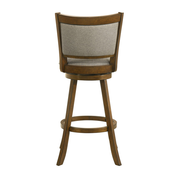 Aiden - Modern Farmhouse Swivel Wood Bar Height Kitchen Bar Stool - Simple Home Plus