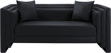 Everett - Vegan Leather Upholstered Loveseat - Simple Home Plus