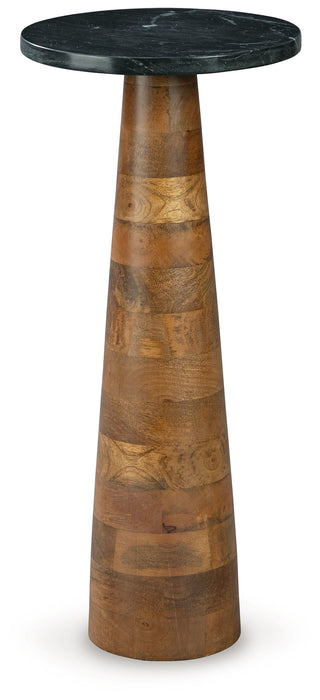 Quinndon - Brown / Black - Accent Table - Simple Home Plus