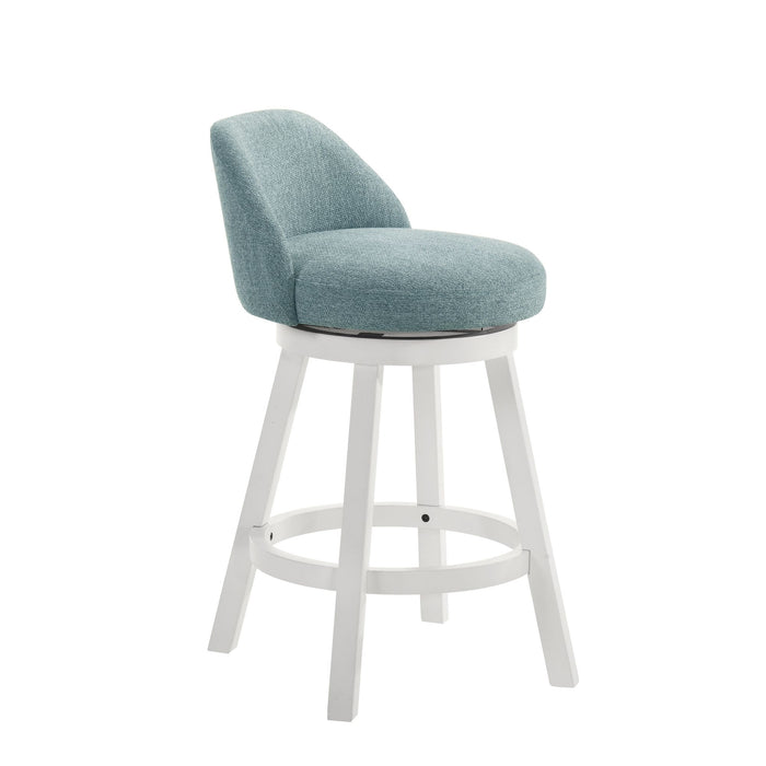 Erika - Modern Transitional Swivel Wood Counter Height Kitchen Bar Stool - Simple Home Plus