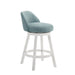 Erika - Modern Transitional Swivel Wood Counter Height Kitchen Bar Stool - Simple Home Plus