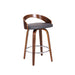 Sonia - 26" Counter Height Swivel Bar Stool - Walnut Wood - Simple Home Plus