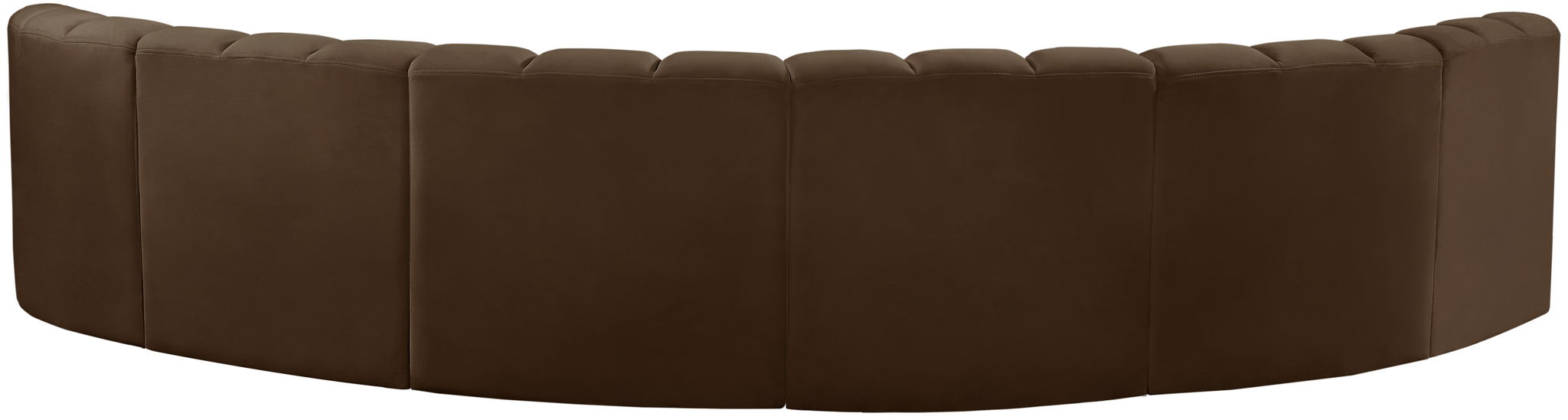 Arc - Velvet 6 Piece U-Shaped Modular Sofa - Simple Home Plus