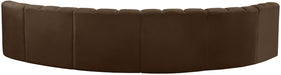 Arc - Velvet 6 Piece U-Shaped Modular Sofa - Simple Home Plus