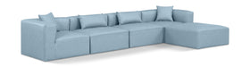 Cube - 5 Piece Modular Sectional With Chaise - Simple Home Plus
