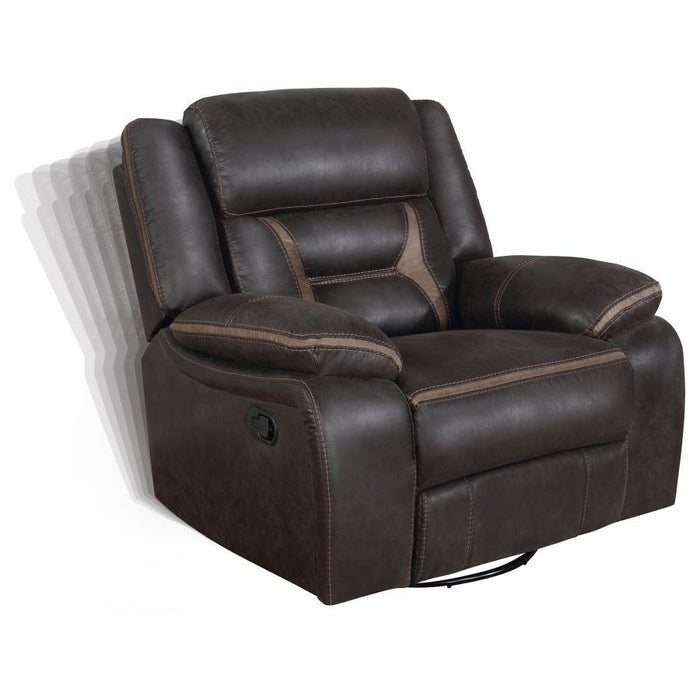 Greer - Upholstered Swivel Glider Recliner Chair - Simple Home Plus