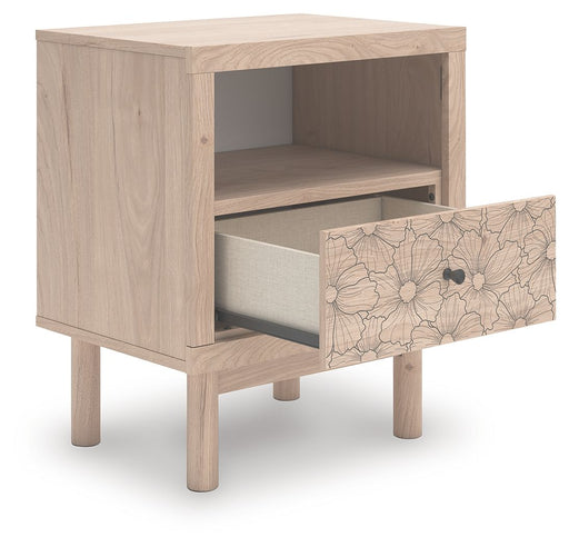 Arloster - Tan - One Drawer Night Stand - Simple Home Plus
