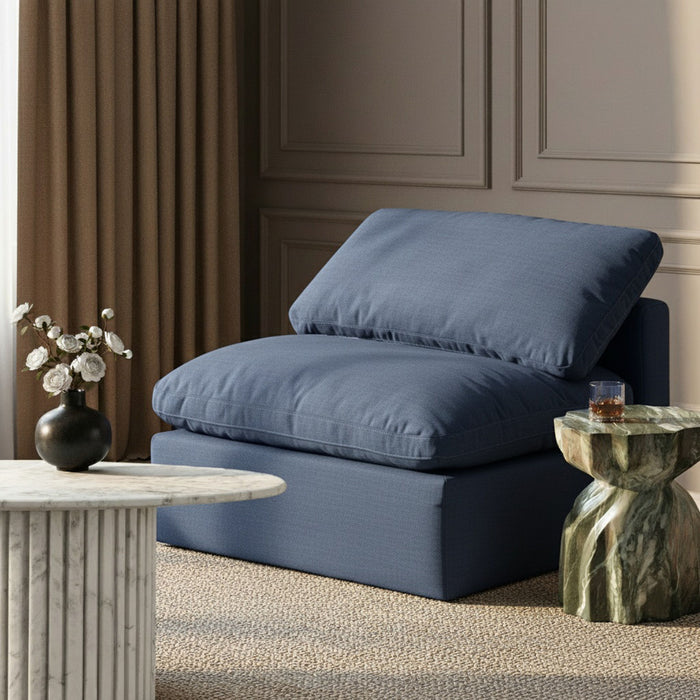 Indulge - Linen Armless Chair - Simple Home Plus