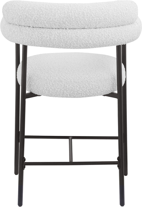 Blake - Counter Stool With Black Base (Set of 2) - Simple Home Plus