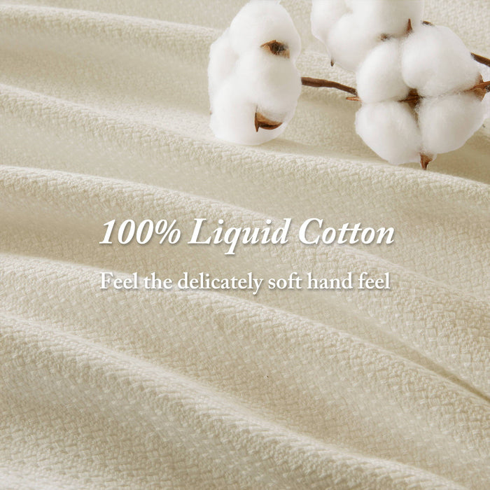 Liquid Cotton - King Blanket - Ivory - Simple Home Plus