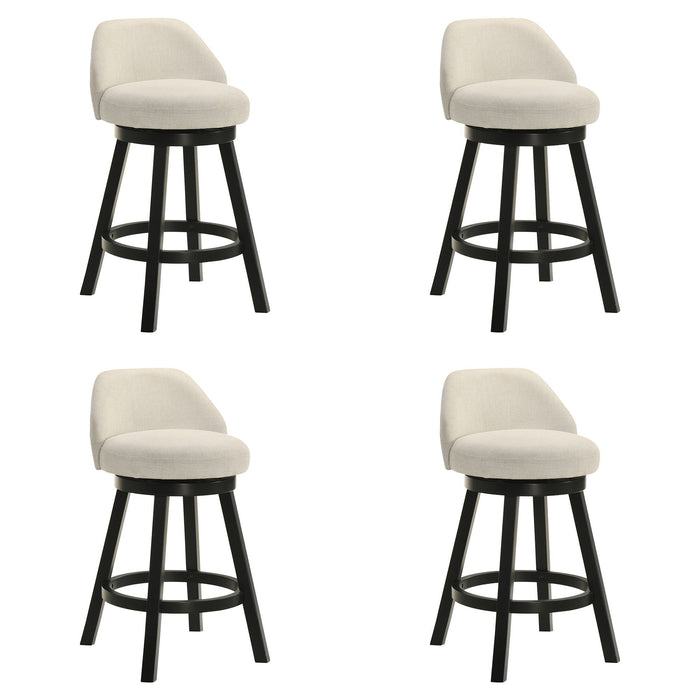 Erika - Modern Transitional Swivel Wood Counter Height Kitchen Bar Stool - Simple Home Plus