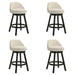 Erika - Modern Transitional Swivel Wood Counter Height Kitchen Bar Stool - Simple Home Plus