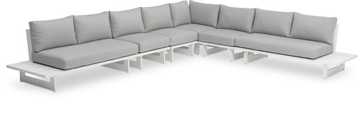 Maldives - 6 Piece Water Resistant Outdoor Patio Modular Sectional With White Base - Simple Home Plus