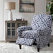 Kirby - Push Back Recliner - Navy Multi - Simple Home Plus