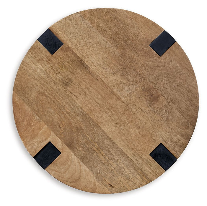 Hanneforth - Brown - Round End Table - Simple Home Plus