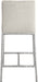 Reeves - Chenille Fabric Upholstered Counter Stool (Set of 2) - Silver Base - Simple Home Plus