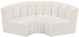 Arc - Boucle Fabric 3 Piece Modular U-Shaped Sofa - Simple Home Plus