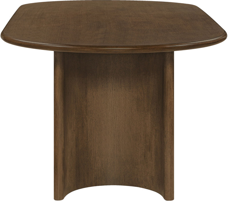 Caldra - Oak Veneer And Solid Wood Dining Table - Simple Home Plus