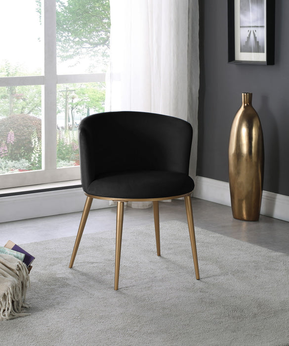 Skylar - Dining Chair with Gold Legs (Set of 2) - Simple Home Plus