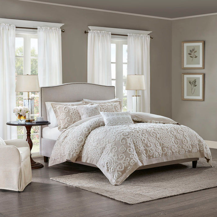 Suzanna - Square Pillow - Taupe - Simple Home Plus