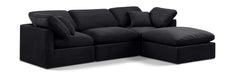 Indulge - Velvet 4 Piece Modular Sectional With Chaise - Simple Home Plus
