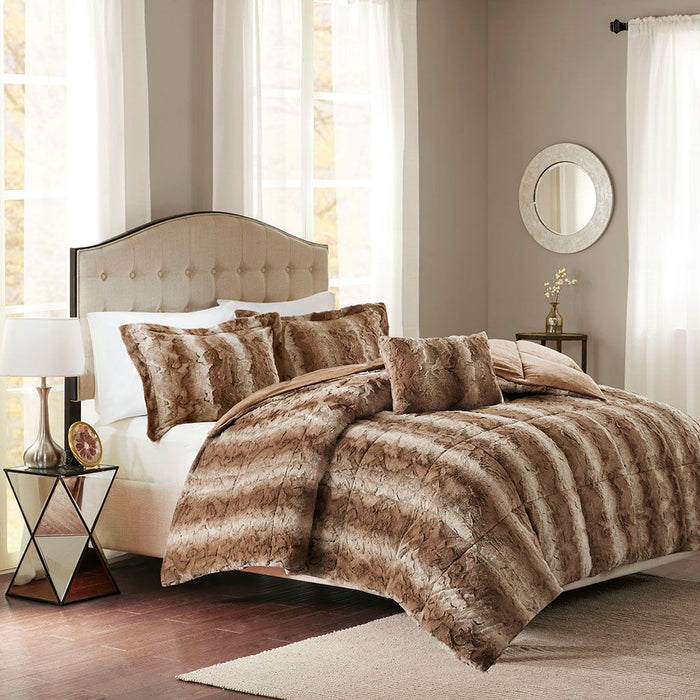 Zuri - Comforter (Set of 4) - Tan - Simple Home Plus