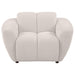 Destino - Chenille Upholstered Splayed Arm Accent Chair - Greige - Simple Home Plus