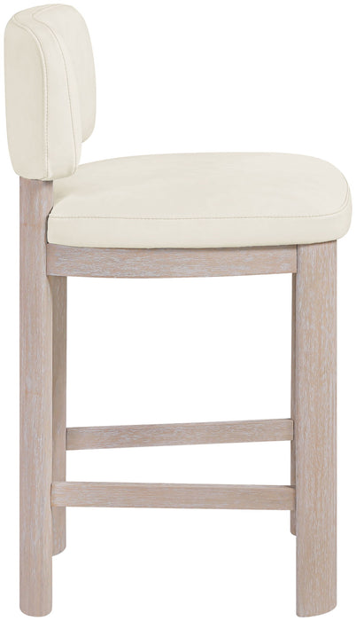 Paloma - Faux Leather Upholstered Counter Stool (Set of 2) - Simple Home Plus