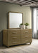 Amsbury - 6-Drawer Dresser And Mirror - Nutmeg - Simple Home Plus